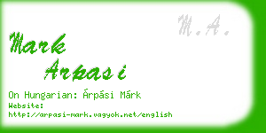mark arpasi business card